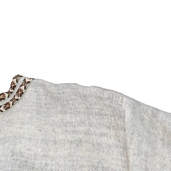 VINTAGE‎ 1960’s Wool Norwegian Zip Cardigan Handmade Sweater Sz 38 (M) - Picture 9 of 14